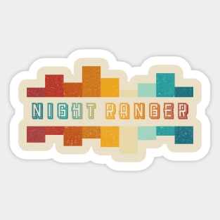 Night Ranger Vintage Distressed Sticker